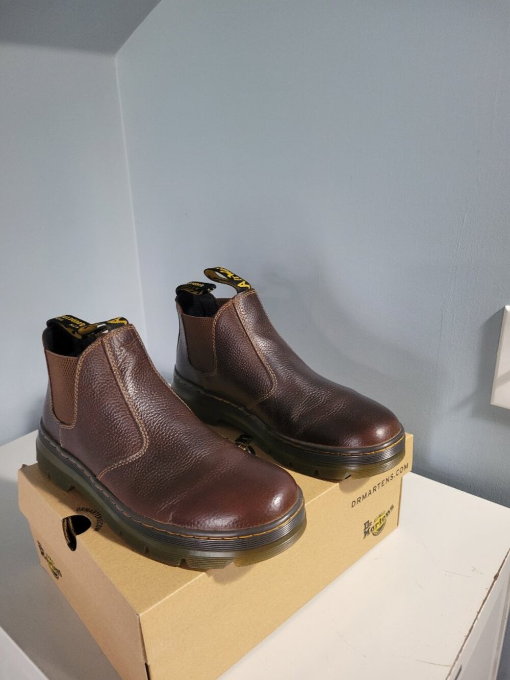 Dr Martens Hardie II Leather Chelsea Work Boots - Men's - Size 10 - Picture 3 of 7